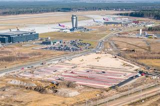 Przy Katowice Airport powstaje nowy parking. Do terminalu podwiezie cię elektryczny bus