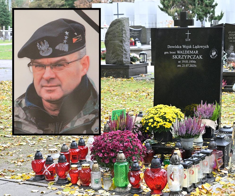 Oto grób gen. Waldemara Skrzypczaka