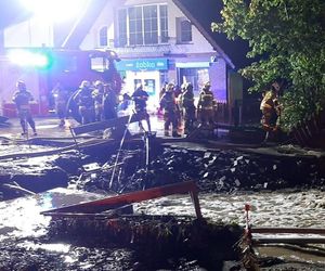 Burza w Pilchowicach. Woda zalała centrum wsi