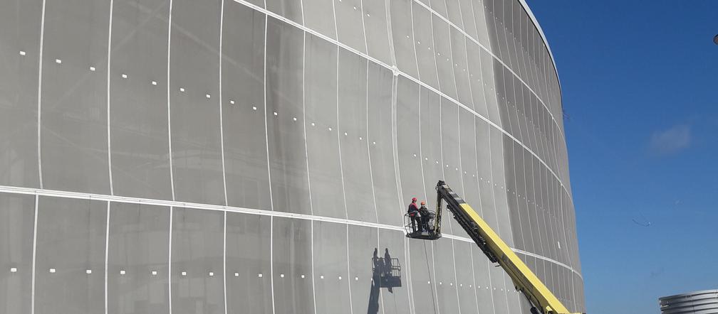 Czyszczenie membrany Stadionu Miejskiego
