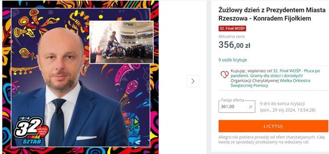 Najciekawsze licytacje 32. WOŚP na Podkarpaciu