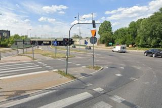 Skrzyżowanie ul. Kopernika z ul. Składową 