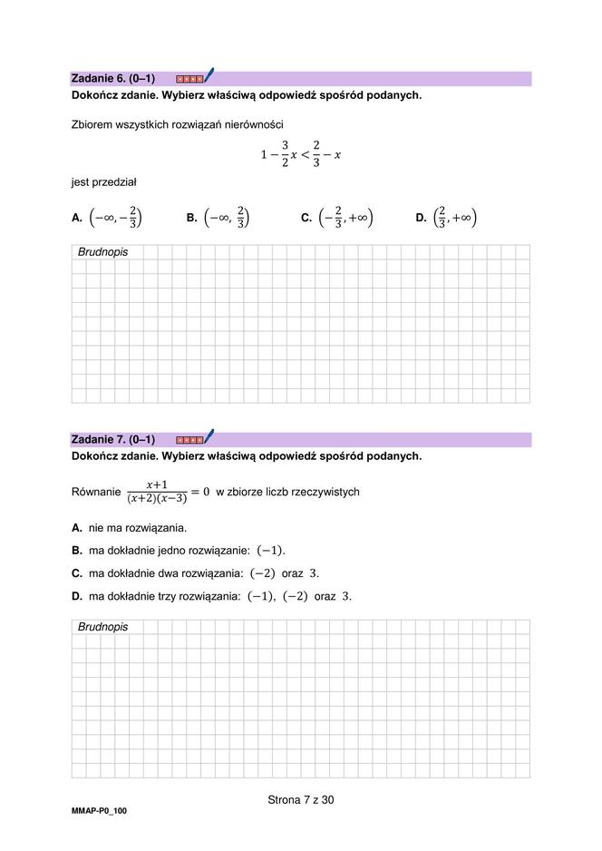 Matura 2024 - ARKUSZ CKE z matematyki (pp, nowa formuła)