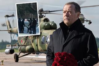 Miedwiediew poleciał do elektrowni jądrowej. Z helikoptera odpadło śmigło!