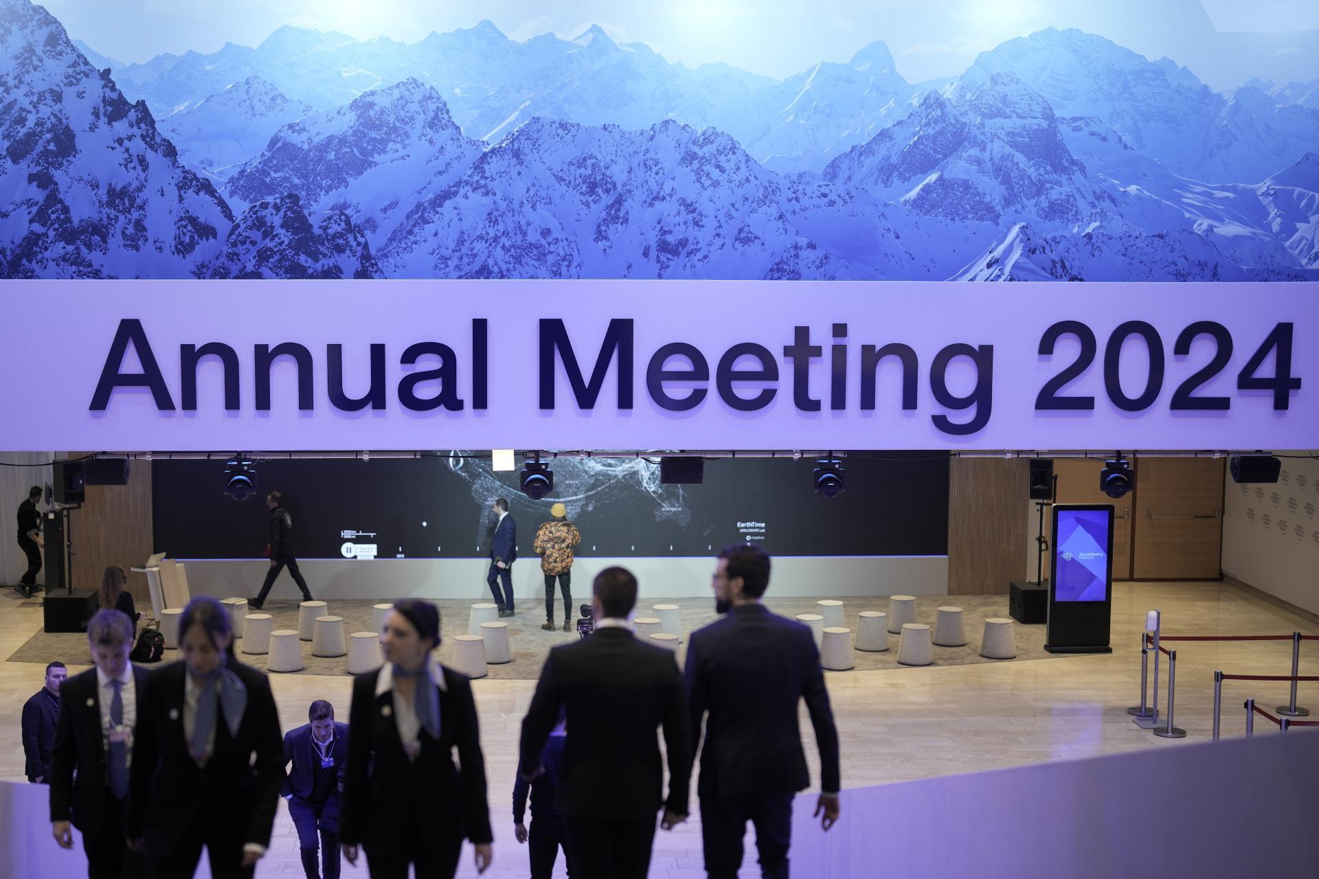 World Economic Forum in Davos 2024. Big politics and climate