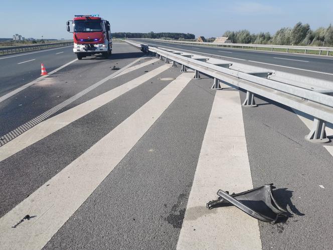 ​Kolizja na S5 pod Lesznem. "Sprawca"... odleciał z miejsca zdarzenia
