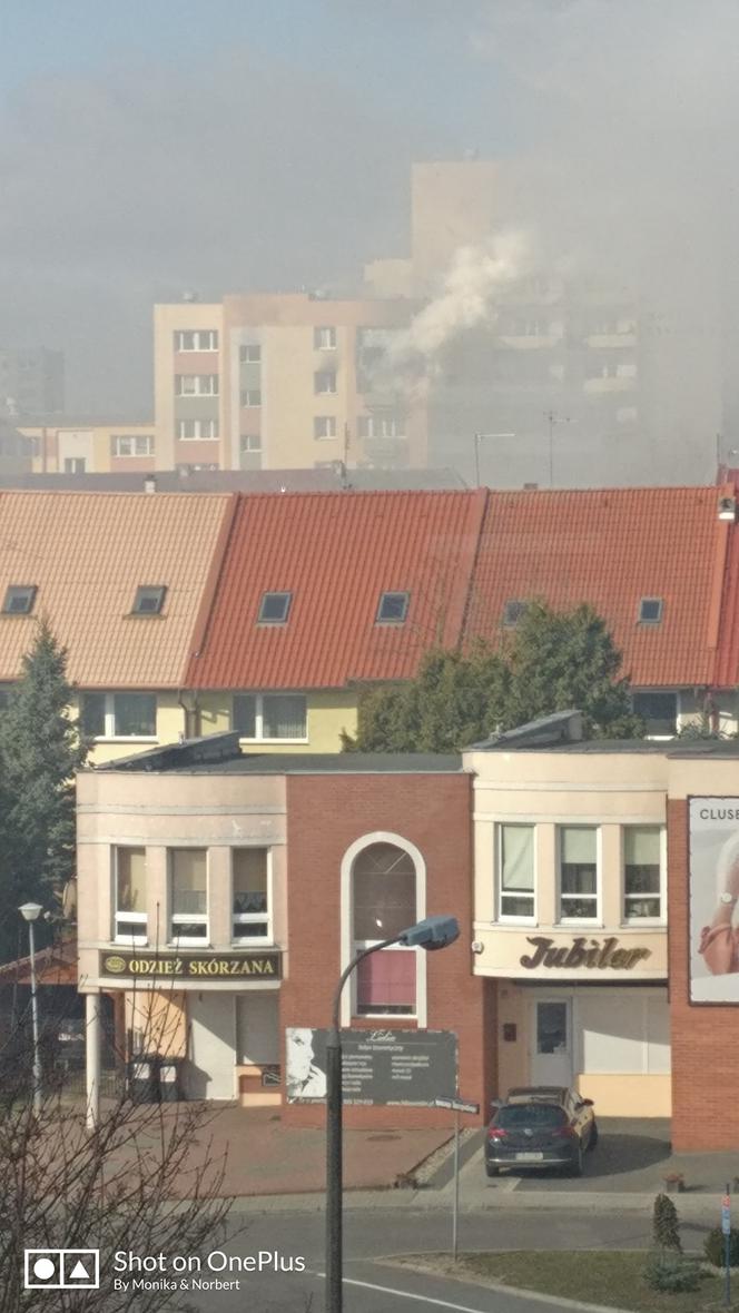 Pożar mieszkania na ul. Monte Cassino w bydgoskim Fordonie! Konieczna była ewakuacja mieszkańców! [AKTUALIZACJA, ZDJĘCIA]