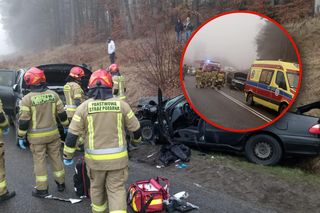 Groźny wypadek pod Drawskiem Pomorskim. Cztery osoby poszkodowane, dwie w szpitalu