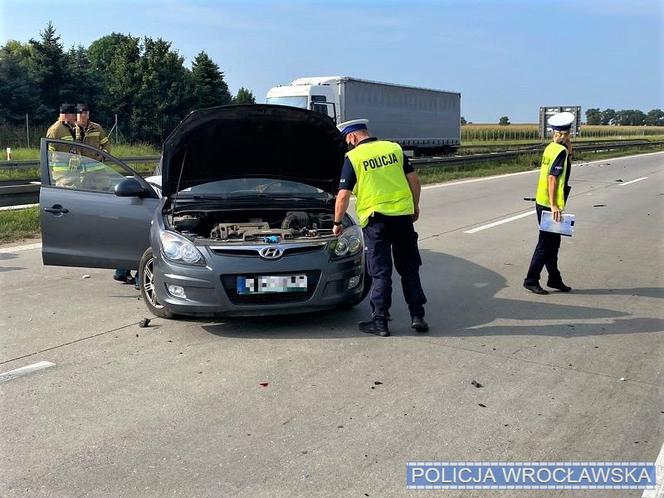 Wypadek na A4 w pobliżu Wrocławia 