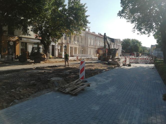 Remont ul. Piłsudskiego w Siedlcach, natrafiono na ciekawe znalezisko