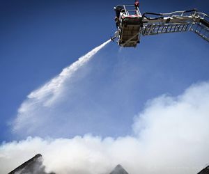 Pożar kultowej bieszczadzkiej restauracji Wilcza Jama