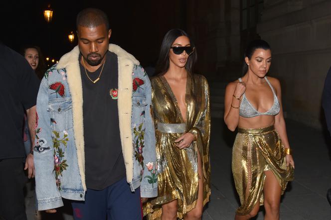 Kim Kardashian, Kourtney Kardashian, Kanye West