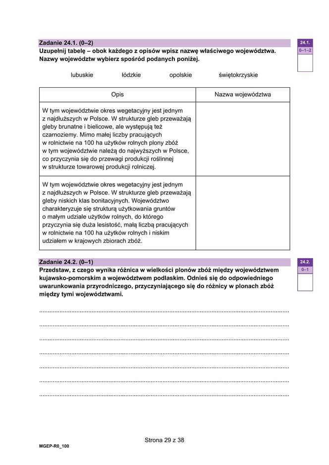 Matura 2025 geografia - odpowiedzi, arkusz CKE  15.05.2025 - Formuła 2023	