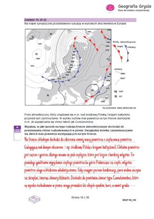 Matura 2025 geografia rozszerzona - odpowiedzi do arkusza CKE 15.05.2025 - Formuła 2023