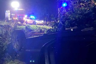 Śmiertelny wypadek pod Zgorzelcem. Kierujący osobówką zginął, dziecko zostało ranne [ZDJĘCIA]