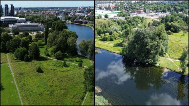 Teren przyszłego kąpieliska w Parku Centralnym nad Brdą w Bydgoszczy