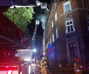 Nocny pożar w Zabrzu. Jedna osoba poszkodowana