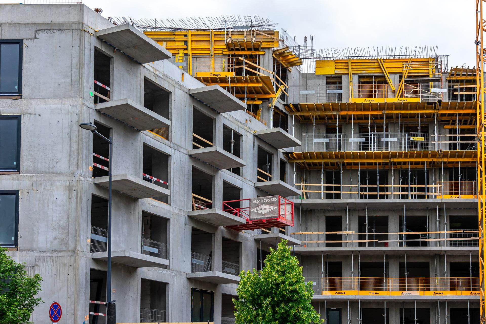 Konwiktorska Residence w Warszawie w trakcie budowy