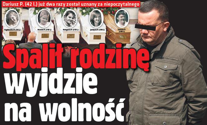 Spalił rodzinę i wyjdzie na wolność