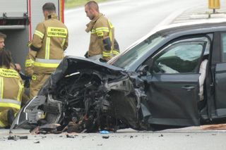 Koszmarny wypadek na drodze krajowej