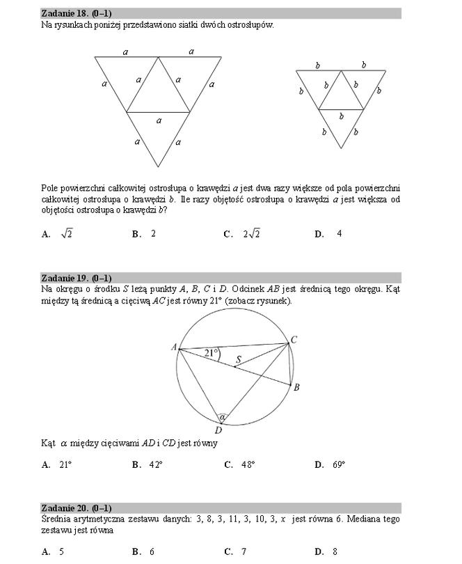 matura próbna 2014 CKE matematyka 5