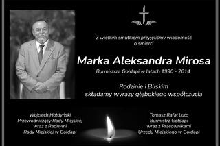 Marek Miros nie żyje. Przez 24 lata był burmistrzem Gołdapi