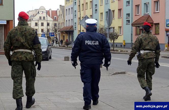 Na ulicach Olsztyna więcej policji i wojska