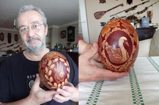 Pan Andrzej robi małe arcydzieła! Jego pisanki trafiły na aukcję WOŚP [ZDJĘCIA]