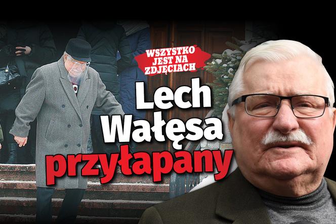  Lech Wałęsa przyłapany 
