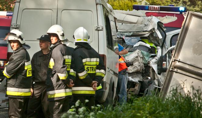 Wypadek busów na Lubelszczyźnie. 4 osoby nie żyją.