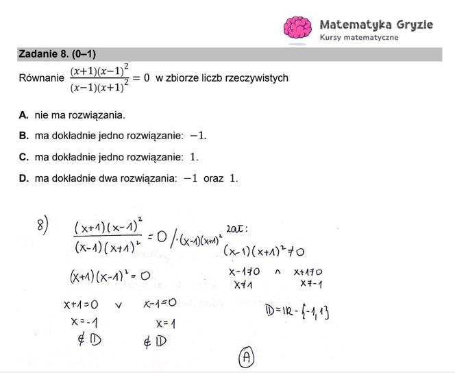 Matura matematyk rozwiązania
