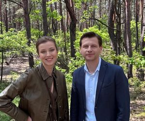 M jak miłość na planie. Adam Karski (Patryk Szwichtenberg), Natalka (Dominika Suchecka)