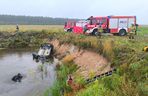 Tragedia w Łódzkiem. Strażacy wyłowili zatopiony samochód