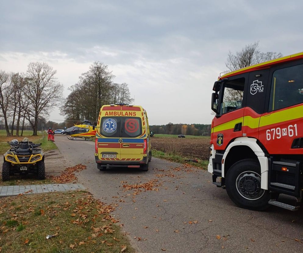 Kierowca quada wylądował w szpitalu po zderzeniu z innym quadem