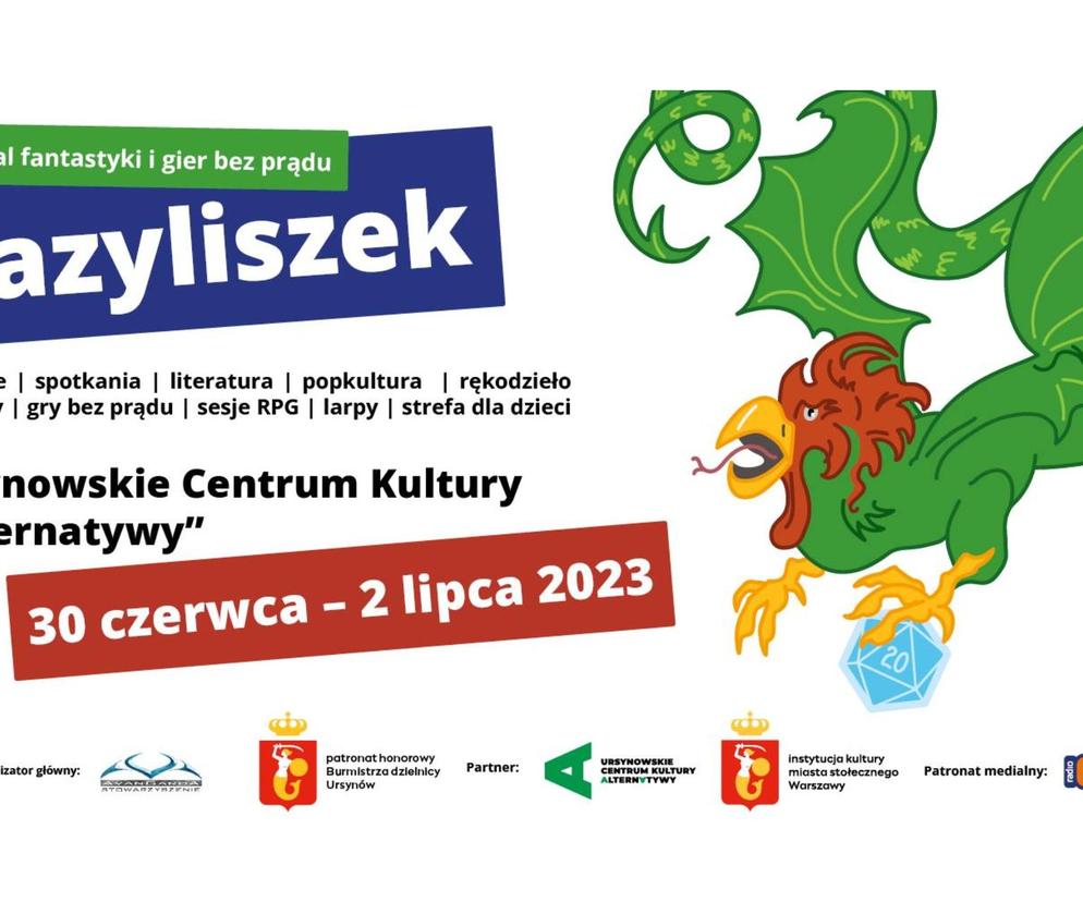 Bazyliszek 2023 - festiwal fantastyki i gier bez prądu w Warszawie już w czerwcu! [DATA, MIEJSCE, BILETY]