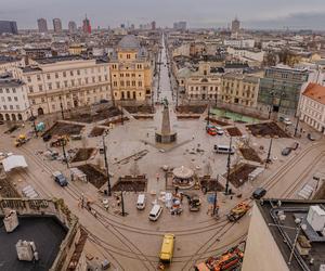 Plac Wolności w Łodzi już prawie gotowy