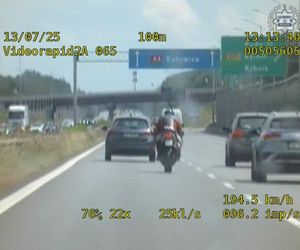 Gliwice: Motocyklista pędził na złamanie karku. Na liczniku miał prawie 240 km/h