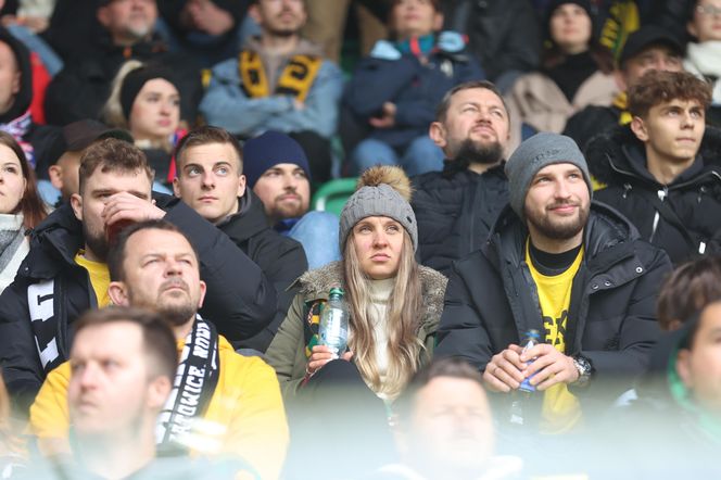 Kibice na meczu GKS Katowice - Lech Poznań