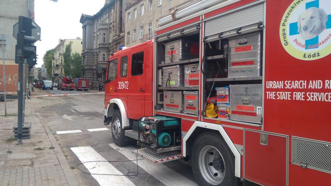 W centrum Łodzi zawaliła się trzypiętrowa kamienica