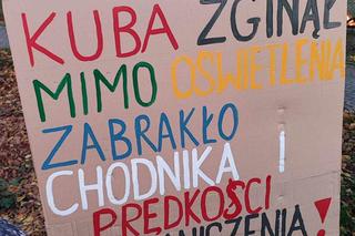 Protest na DK nr 80 po wypadku, w którym zginął 15-letni Kuba. Mieszkańcy zablokowali drogę
