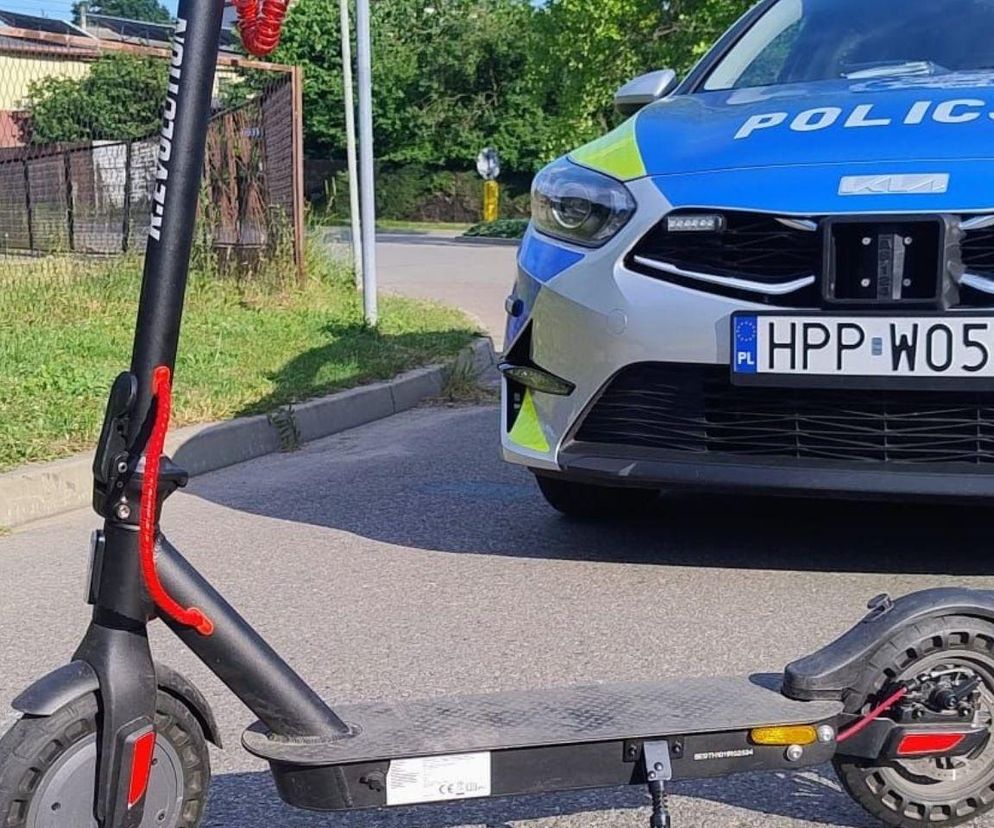 10-latek pędził na hulajnodze. Skończyło się to źle
