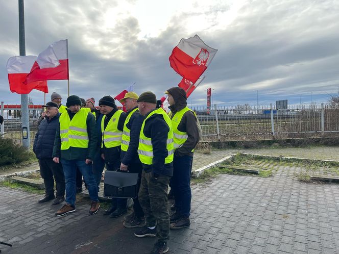 Protest rolników w Kołbaskowie