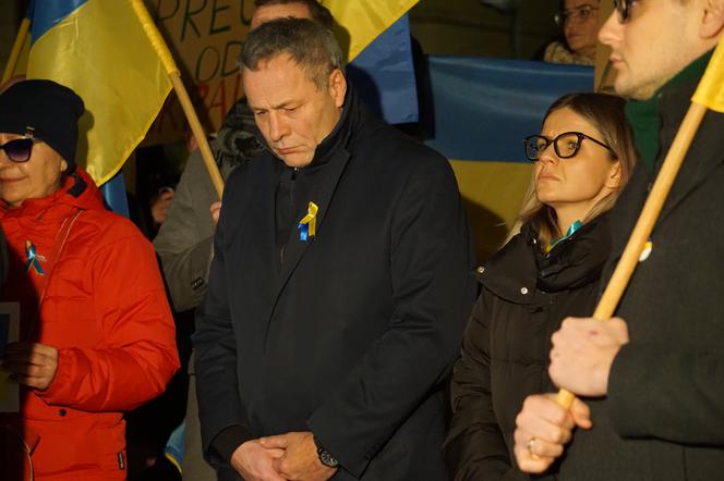 Wojna na Ukrainie. Bydgoszczanie protestowali przeciwko rosyjskiej agresji [ZDJĘCIA]