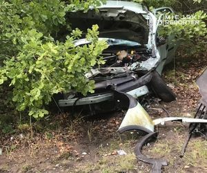  Czołowe zderzenie w Wawrze