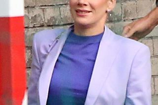 Marta Nawrocka zastosowała color blocking