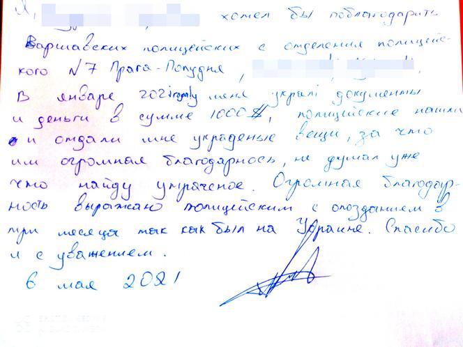 Andriej stracił dorobek życia. Z pomocą przyszła policja. Jego podziękowania wzruszają do łez