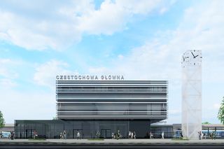 Nowy dworzec w Częstochowie - wizualizacja