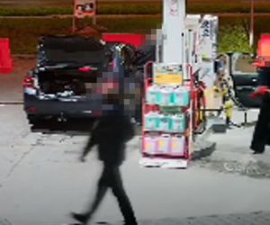 Pożar na stacji paliw