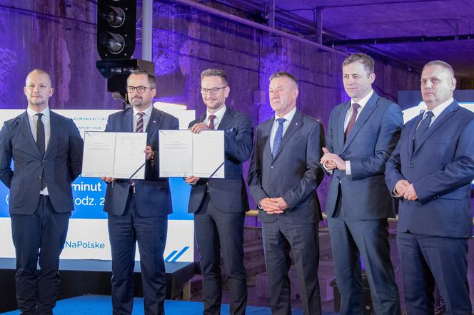 Podpisanie umowy na projekt budowlany tunelu dalekobieżnego dla Kolei Dużych Prędkości w Łodzi.
