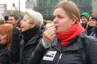 Czarny i biały protest w Poznaniu